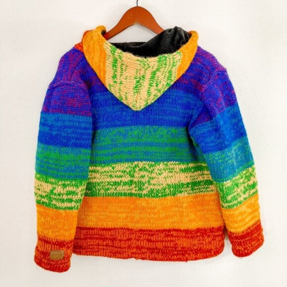 kyber outerwear rainbow wool jacket women size small - Picture 2 of 7
